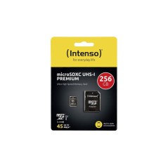 Intenso Premium microSDXC 256GB - High-Speed Storage for Your Devices - Fast, Reliable, Expand Your Memory!